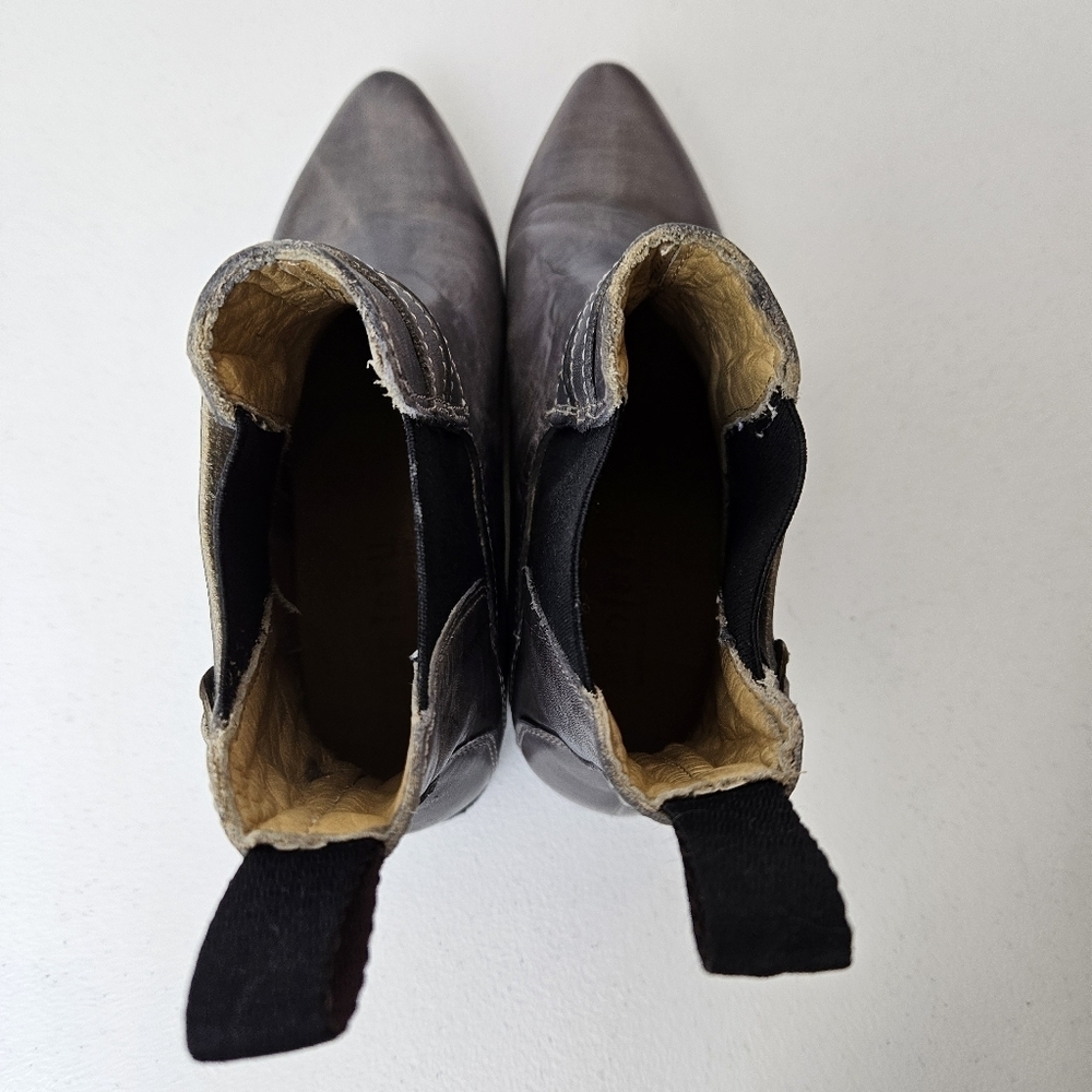 Bed Stu Ravine Booties Grey Rustic Natural Leather 6.5 - Picture 9 of 12